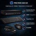 HP Pro Mini 260 G9 i51334U 16GB/512GB Desktop PC 